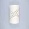 14" Wall Light-Weavings-Open Top Half Round-White-Indoor-Outdoor