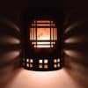 12" Wall Light-Mission Copper Cover Model w/Bottom Windows-Closed Top (Dark Sky) Half Round-Anodized Bronze-Silver Mica lens-Indoor-Outdoor - Image 3