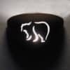 Small Bowl Light-Mountain Bear-Taupe-Indoor-Uplight - Image 2