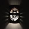 14" Wall Light-Double Fan-Open Top Half Round-Rust Mica-Indoor-Outdoor - Image 3