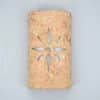 14" Wall Light-Star-Open Top Half Round-Copper Rocky Road-Indoor-Outdoor