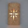 14" Wall Light-Star-Open Top Half Round-Copper Rocky Road-Indoor-Outdoor - Image 2