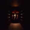 14" Wall Light-Storm Cloud-Open Top Half Round-Copper Brick-Amber Mica lens-Indoor-Outdoor - Image 4