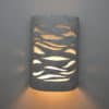 14" Wall Light-Strands-Open Top Half Round-Gray Tone-Indoor-Outdoor - Image 2