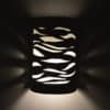 14" Wall Light-Strands-Open Top Half Round-Gray Tone-Indoor-Outdoor - Image 3