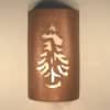 18" Wall Light-Pine-Open Top Half Round-Antique Copper-Indoor-Outdoor