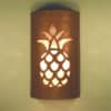 14" Wall Light-Pineapple-Closed Top (Dark Sky) Half Round-Antique Copper-Indoor-Outdoor