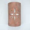 14 Wall Light-Star-Closed Top (Dark Sky) Half Round-Copper Wash-Indoor-Outdoor