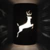 14" Wall Light-Leaping Deer-Open Top Half Round-Antique Copper-Indoor-Outdoor - Image 3