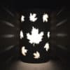 14" Wall Light-Maple Leaves-Open Top Half Round-White-Indoor-Outdoor - Image 3