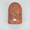 8" Wall Light-Sunrise-Hood (Dark Sky) Half Round-Copper Brick-Indoor-Outdoor