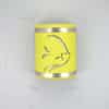 9" Wall Light-Angel Fish-Closed Top (Dark Sky) Half Round-Chartreuse-Stainless Steel Bands-Indoor-Outdoor