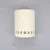 9" Wall Light-Bullets Bottom Border-Open Top Half Round-White-Indoor-Outdoor