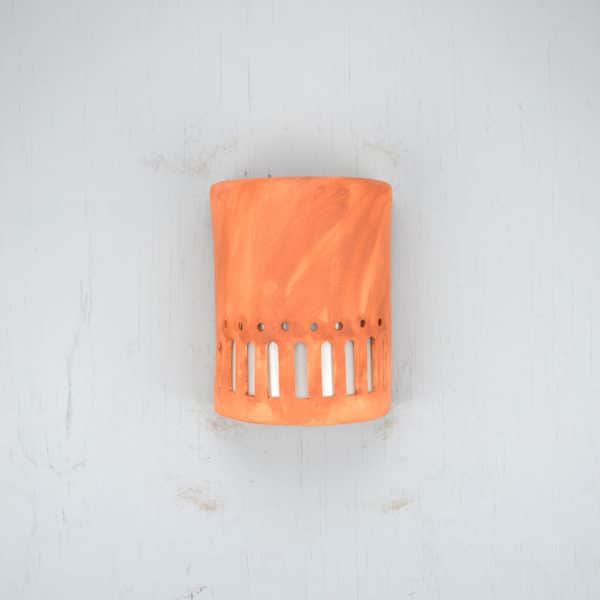 9" Wall Light-Arches-Closed Top (Dark Sky) Half Round-Clay Wash-Indoor-Outdoor