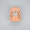 9" Wall Light-Crab-Hood (Dark Sky) Half Round-Apricot-Indoor-Outdoor