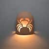 9" Wall Light-Crab-Hood (Dark Sky) Half Round-Apricot-Indoor-Outdoor - Image 2