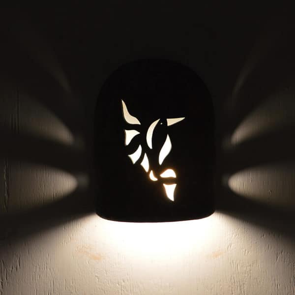 9" Wall Light-Hummingbird-Hood (Dark Sky) Half Round-Copper Moss Agate-Indoor-Outdoor- - Image 3