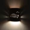 9" Wall Light-Loon-Open Top Half Round-Copper Wash-Indoor-Outdoor - Image 3