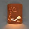9" Wall Light-Paradise Palm-Open Top Half Round-Clay Wash-Indoor-Outdoor - Image 2