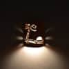 9" Wall Light-Paradise Palm-Open Top Half Round-Clay Wash-Indoor-Outdoor - Image 3
