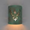 9" Wall Light-Phoenix-Open Top Half Round-Raw Turquoise-Indoor-Outdoor - Image 2