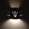 9" Wall Light-Phoenix-Open Top Half Round-Raw Turquoise- Raw Copper Bands-Indoor-Outdoor- - Image 3