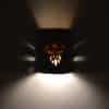 9" Wall Light-Phoenix-Open Top Half Round-Raw Turquoise-Amber Mica-Indoor-Outdoor - Image 4