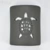 9" Wall Light-Sea Turtle-Open Top Half Round-Black Suede-Indoor-Outdoor