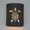 9" Wall Light-Sea Turtle-Open Top Half Round-Black Suede-Indoor-Outdoor - Image 2