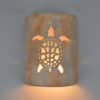 9" Wall Light-Sea Turtle-Open Top Half Round-Sandstone-Indoor-Outdoor - Image 2