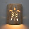 9" Wall Light-Sea Turtle-Open Top Half Round-Sandstone-Indoor-Outdoor - Image 3
