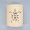 9" Wall Light-Sea Turtle-Open Top Half Round-Tan Tone-Indoor-Outdoor
