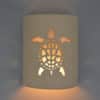9" Wall Light-Sea Turtle-Open Top Half Round-Tan Tone-Indoor-Outdoor - Image 2