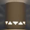 9" Wall Light-Steps-Open Top Half Round-Tan-Indoor-Outdoor - Image 2