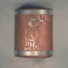 9" Wall Light-Elk-Open Top Half Round-w/Stainless Steel Bands-Rusted Copper-Indoor-Outdoor