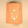 9" Wall Light-Phoenix-Closed Top (Dark Sky) Half Round-Terracotta-Indoor-Outdoor