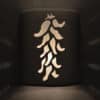 9" Wall Light-Ristra-Open Top Half Round-White-Indoor-Outdoor - Image 2