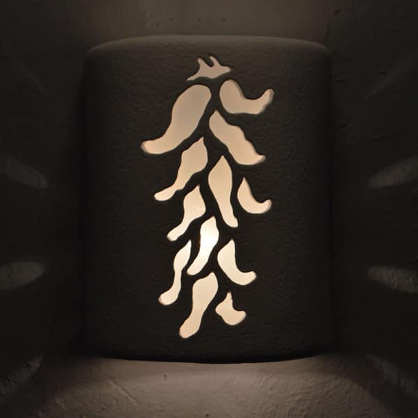 9" Wall Light-Ristra-Open Top Half Round-White-Indoor-Outdoor - Image 2