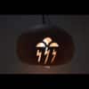 Bowl Pendant-Storm Cloud (x4)-Full Size-Red Mica-Indoor-Black chain - Image 3