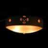 13" Ceiling Flush Mount-Sunface (3 pt) x4 w/Southwest Crosses x4-Sand Wash - Image 2