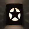 9" Wall Light-Lonestar-Open Top Half Round-Antique Bronze-Indoor-Outdoor - Image 2