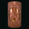 14" Wall Light-Lonestar-Open Top Half Round-Rust Mica-Amber Mica-Indoor-Outdoor