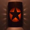 14" Wall Light-Lonestar-Open Top Half Round-Rust Mica-Amber Mica-Indoor-Outdoor - Image 2