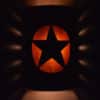 14" Wall Light-Lonestar-Open Top Half Round-Rust Mica-Amber Mica-Indoor-Outdoor - Image 3