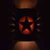 14" Wall Light-Lonestar-Open Top Half Round-Rust Mica-Amber Mica-Indoor-Outdoor - Image 4
