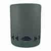 9" Wall Light-Southwest Side Steps Border-Open Top Half Round-Black Suede-Indoor-Outdoor