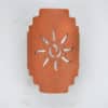 Stairstep Handcut-Ancient Sun-Half Round-Rusted Steel-Indoor-Outdoor