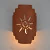 Stairstep Handcut-Ancient Sun-Half Round-Rusted Steel-Indoor-Outdoor - Image 2
