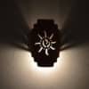 Stairstep Handcut-Ancient Sun-Half Round-Rusted Steel-Indoor-Outdoor - Image 3