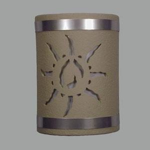 Open Top-Ancient Sun Design w/Stainless Steel Bands-Taupe color-Indoor/Outdoor